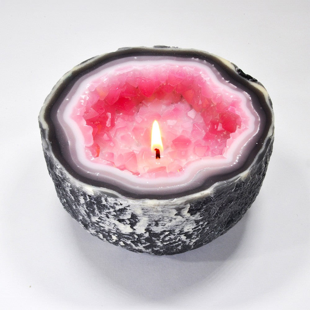 🕯️Geode Flame-🌿100% Wax