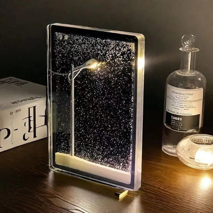 Snowy Night Lamp