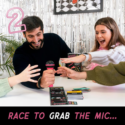 🔥Last Day SALE 49% OFF - Grab The Mic ✨The Party Game For People Who Can't Sing!