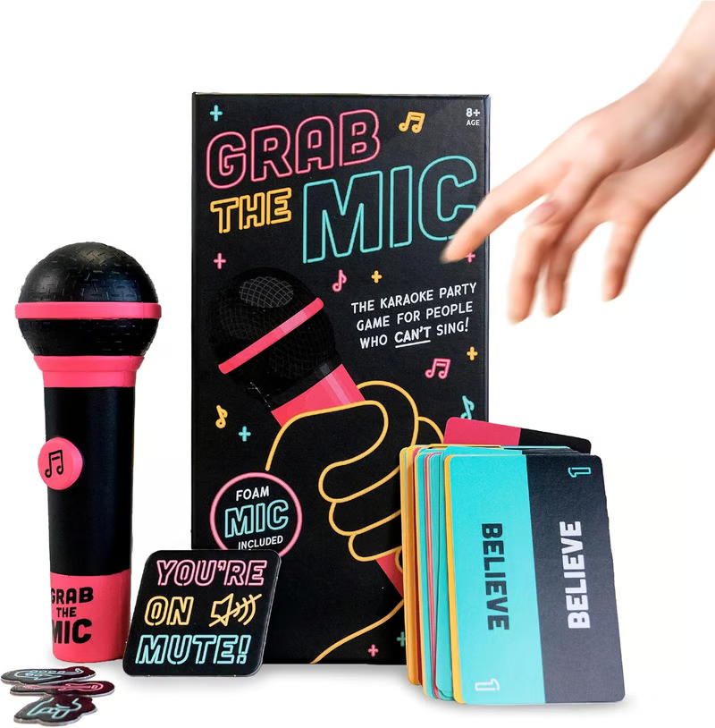 🔥Last Day SALE 49% OFF - Grab The Mic ✨The Party Game For People Who Can't Sing!